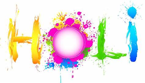 Happy Holi Text Png Transparent Images - Happy Holi Png Text Clipart