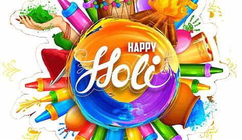 Happy Holi Text PNG Transparent Images - PNG All