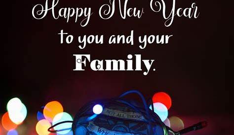 Happy New Year Wishes To Family And Friends 2024