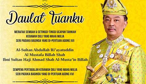 Sambutan hari Ulang Tahun Keputeraan Sultan Pahang ke - 62 hari ini