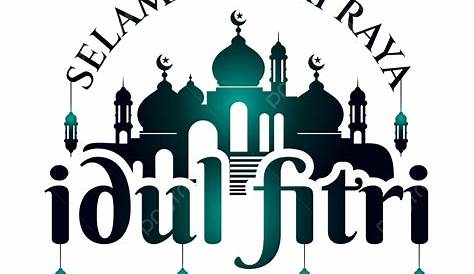 Hari Raya Idul Fitri Hd Transparent, Lettering Text Of Selamat Hari