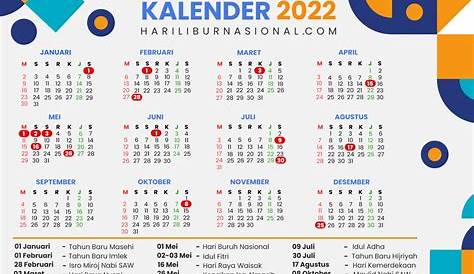 Gambar Kalender 2022 Dengan Tanggal Islam Indonesia Png Dan Vektor
