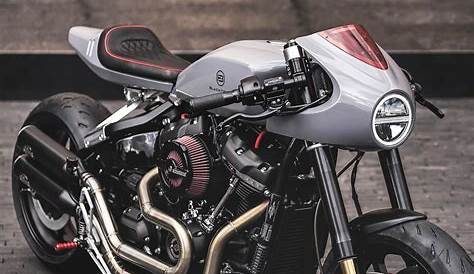 Red Harley-Davidson Sportster Cafe Racer by Burly Brand