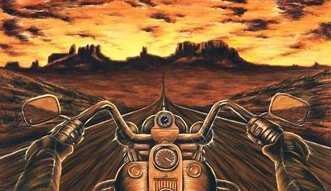 Harley Davidson Motorcycle Canvas Art
