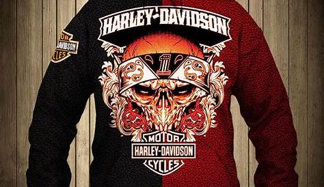 Harley Davidson Red Hoodie