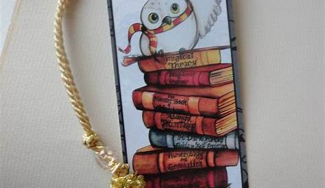 Harry Potter Bookmark & Matted Print Set #owl #books Harry Potter