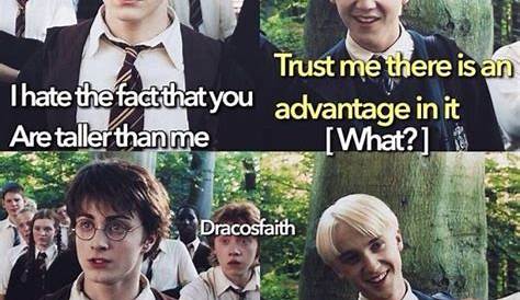 #drarry #dracomalfoy #harrypotter | Заклинания гарри поттера, Шутки про