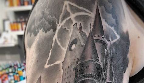 Beginning of a Harry Potter sleeve by Betsy Butler at Roses and Ruins