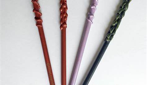 Harry Potter Pencil Wands set of 4 by StuffBySawyer on Etsy