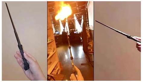 A Harry Potter wand shoots fire & emits colored smoke-Evil Bunny