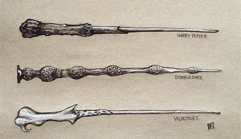 Harry Potter Wand Drawing Easy - Drawing Art Ideas