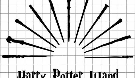 Harry potter elder wand Silhouette Vector, Clipart Images, Pictures