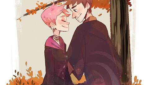 Tonks and Lupin by http://livleslie.tumblr.com/ | Harry Potter | Pinterest