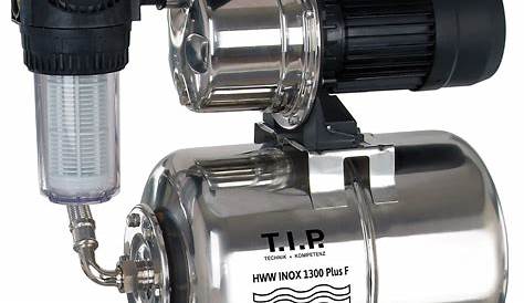T.I.P. Hauswasserwerk HWW INOX 1300 Plus F Wasserpumpe Pumpe 5 Bar