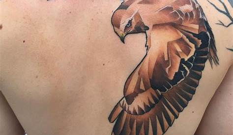 Beautiful hawk tattoo! Interesting placement! Hawk Tattoo, Raven Tattoo
