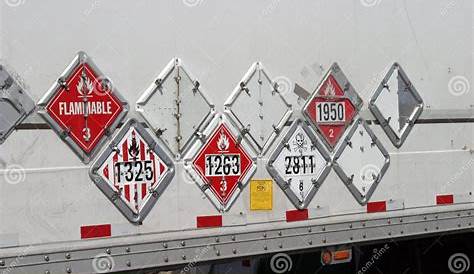 Hazmat placard signs 12-in-1,semi-truck,welding,vehicle