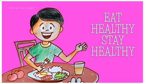 Healthy Eating Habits Drawing Eat Easy Step By Step Food Ideas Easy