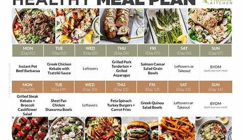 Healthy Meals For 2 Weeks The 15 Best Ideas Easy Dinners Two