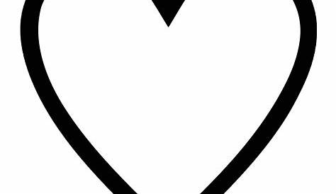 Heart Vector Png - Transparent Background Outline Of Heart Clipart