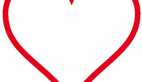 Love Heart Outline PNG Images, Love Heart, Heart Vector, Red PNG