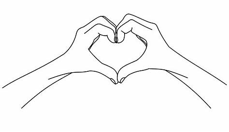 Heart Hands Drawing at GetDrawings | Free download