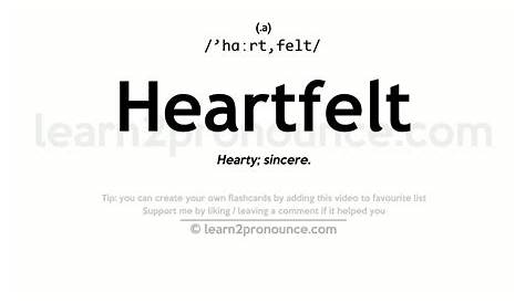 Heartfelt Expressions Meaning