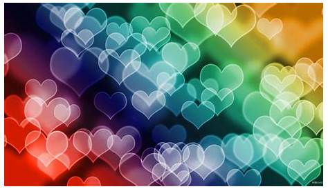 Colorful Heart Wallpapers Wallpaper Cave