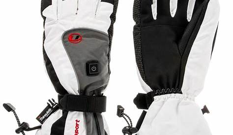 Heated Ski Gloves, Heated Mittens for Men Women,7.4V Rechargeable