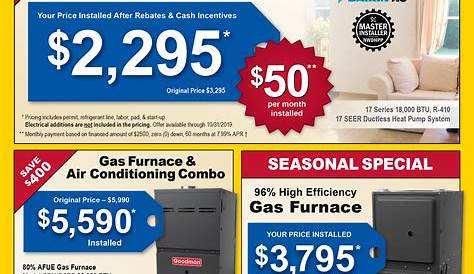 Specials | HVAC Service | Heartland Heating Cooling | Courtenay, ND