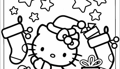 Hello Kitty Christmas Coloring Pictures
