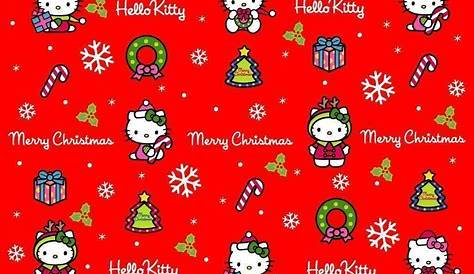Hello Kitty Christmas Wallpaper Black