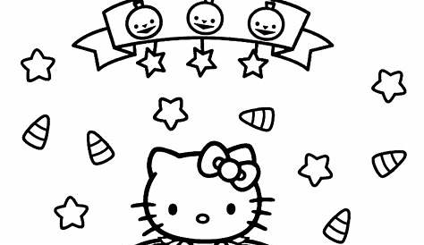Hello Kitty Halloween coloring page Free Printable Coloring Pages