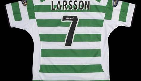 Signed Henrik Larsson Football Shirt | Home | Glasgow Celtic