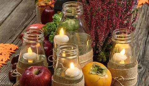 DIY Tischdeko für den Herbst - Basteln und Dekorieren
