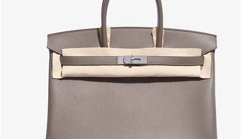 Hermes Gris Etain Epsom Kelly Sellier Bag 28cm Gold