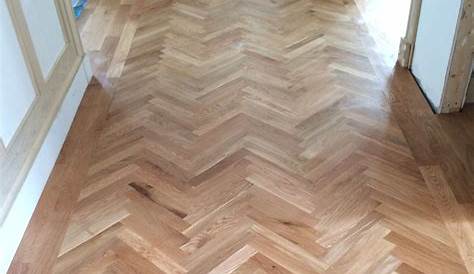 Parquet Solid Oak Wood Flooring in Natural Finish Herringbone or