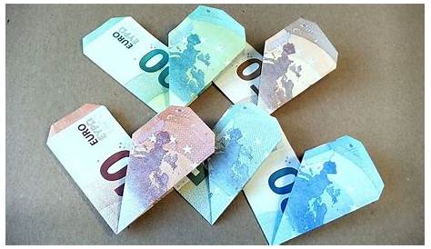 Origami Herz selber aus Geldschein falten | Ideal als Geschenk | DIY