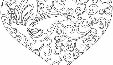 Malvorlage Herz | Heart coloring pages, Mandala coloring pages, Mosaic