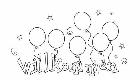 awesome Kids Holding Welcome Sign Coloring Page | School coloring pages