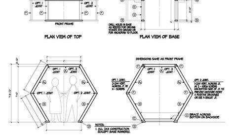 Hexagon Wedding Arch Building Plans Construction For Wooden Diy Thin Frame
