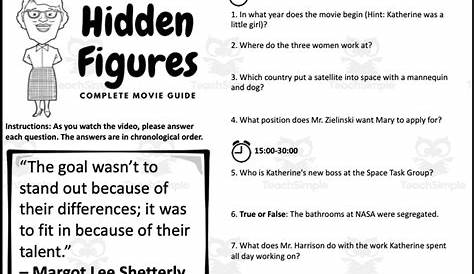 20++ Hidden Figures Worksheet Answers
