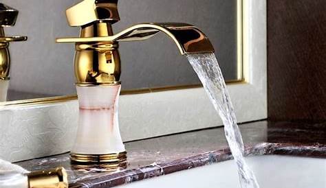 Free shipping high end european style brass golden bathroom faucet
