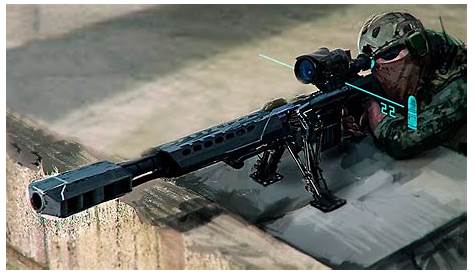 free conceptual sci fi sniper rifle 3d model