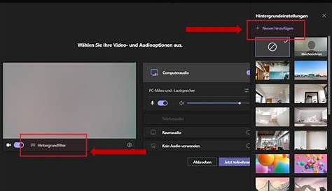 Eigenes Hintergrundbild in Microsoft Teams / Videokonferenz mit eigenem