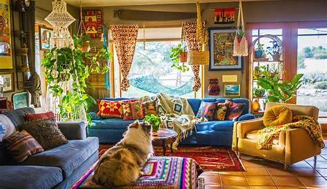 Bohemian Living Room Decor, Hippie Home Decor, Bohemian Interior, Retro