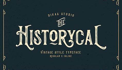 History Font Trio By Cruzine Design | TheHungryJPEG