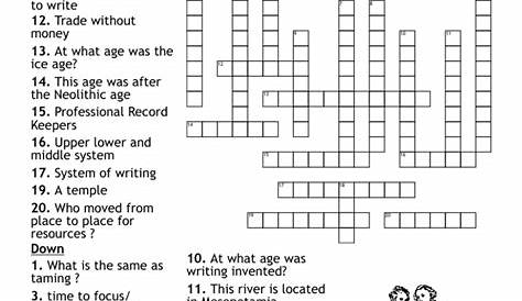 Printable History Crossword Puzzle - Free Crossword Puzzles Printable