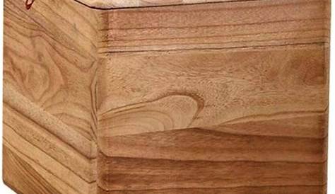 Holz Hocker mit Stoff-Bezug creme rund Ø 30,00 cm Fußhocker 42,00 cm