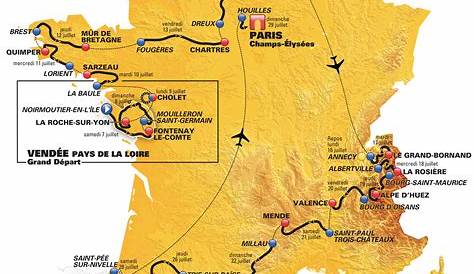 Tour De France Course Map
