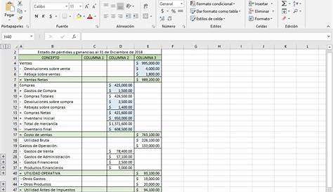 50 Formatos De Excel Para Contabilidad